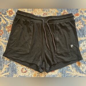 NWOT Born Primitive ribbed lounge shorts black womens size large